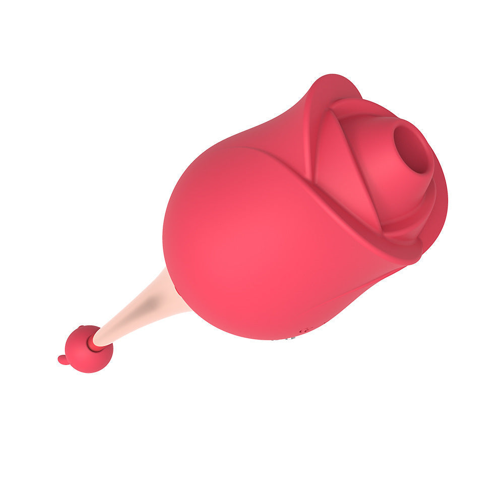 2 Motors & 10 Vibrations Rose Suction Vibrator Masturbation Massager