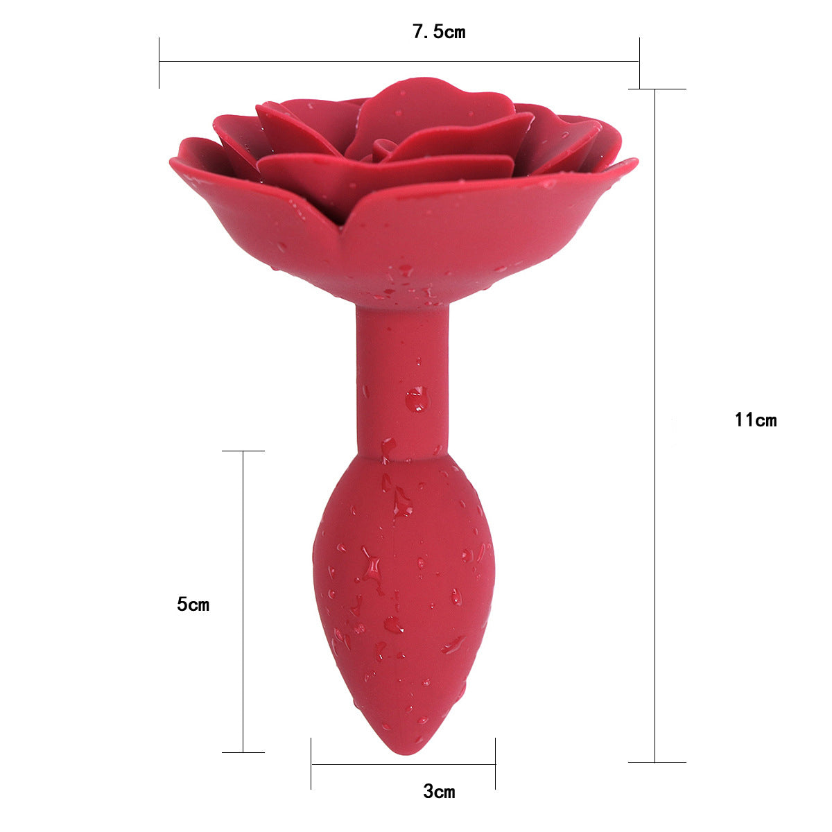 Rose Red Butt Plug Training Butt Plug Backyard Sex Toys-6
