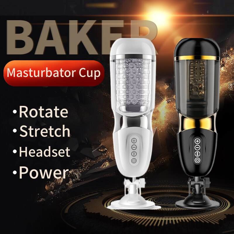 New Men's Automatic Piston Rotating Masturbator