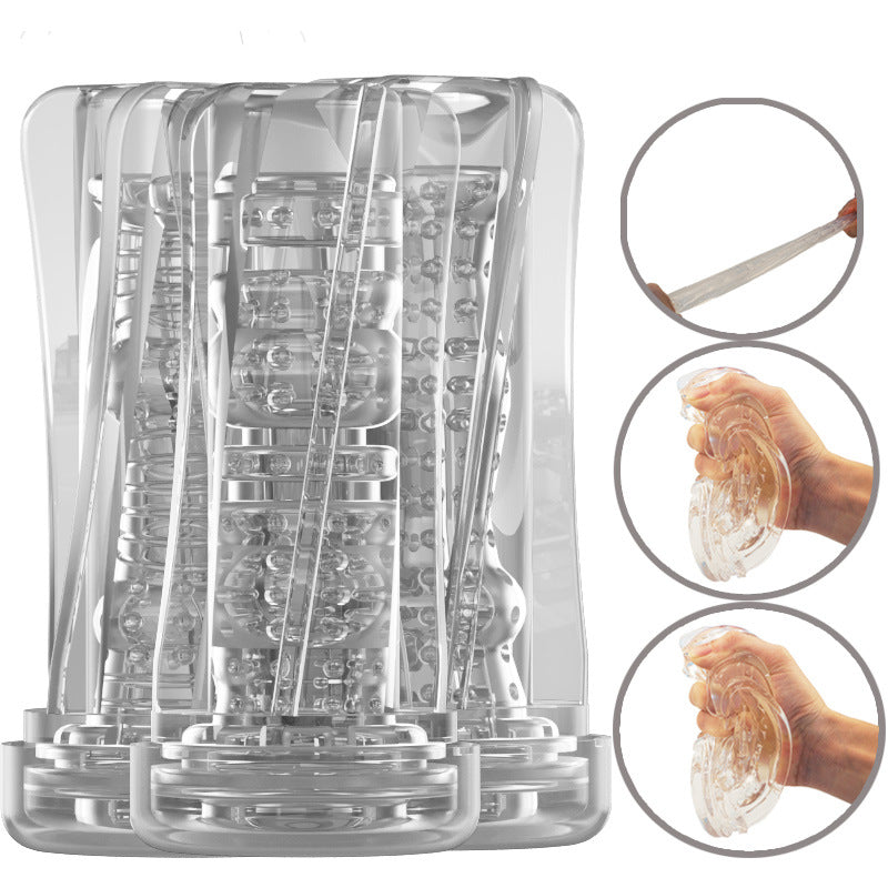 Transparent Men's Training Masturbation Cup