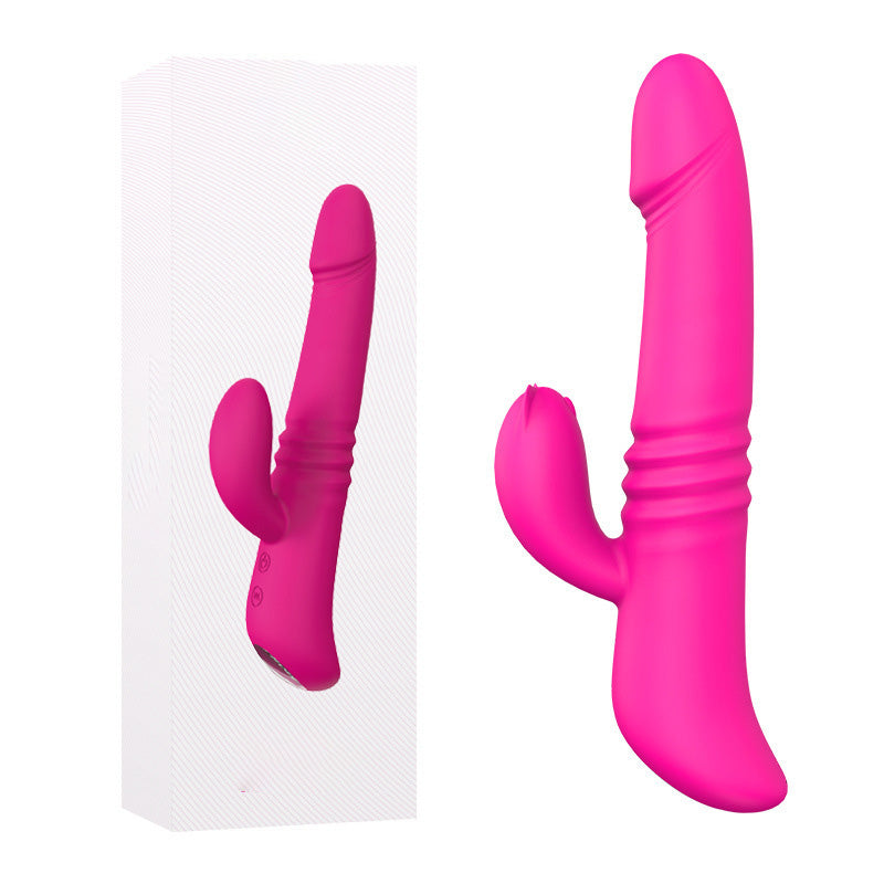 Telescoping Dildo for Women Thrusting Vibrator Allovers Dildos