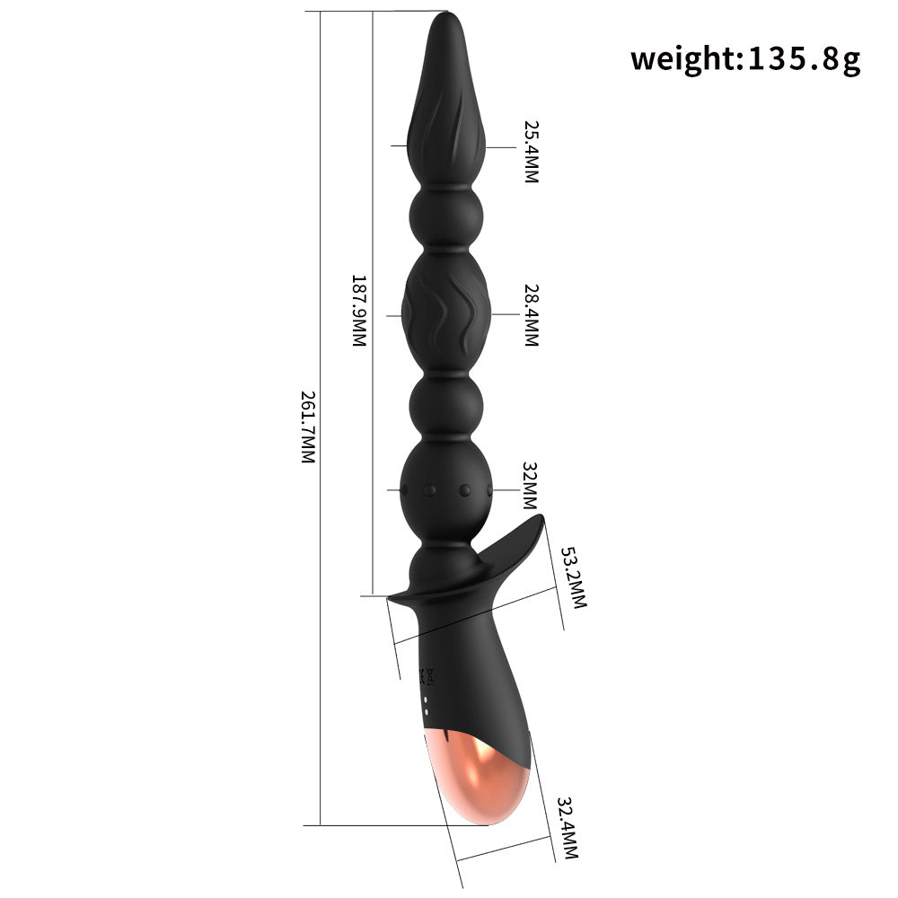 Strong Shock Lianzhu Silicone Pull Bead Back Court Anal Plug