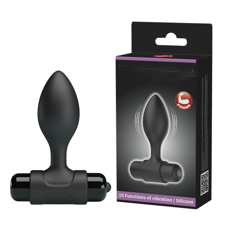 10-Frequency Strong Vibration Silicone Massage Anal Plug
