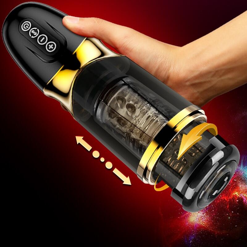 New Men's Automatic Piston Rotating Masturbator