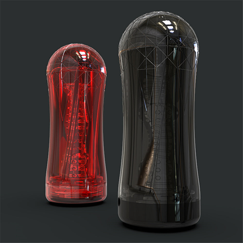 SEDUCEI Masturbation Cup Vibrating Suction Transparent Blowjob Toy-13