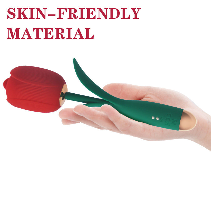 8 Frequency Vibration + 5 Frequency Tongue Licking Masturbator