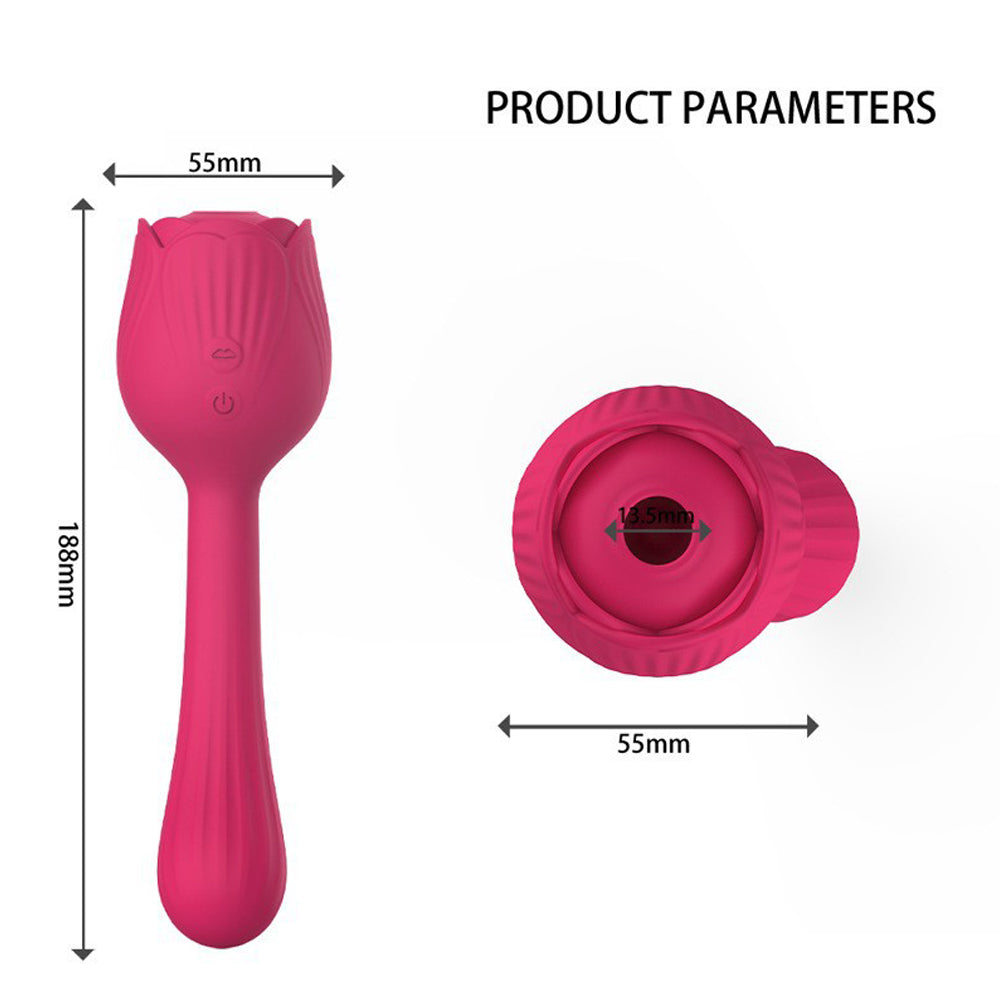 Rose Vibrator Female Masturbator Sucking Nipple Vibrator
