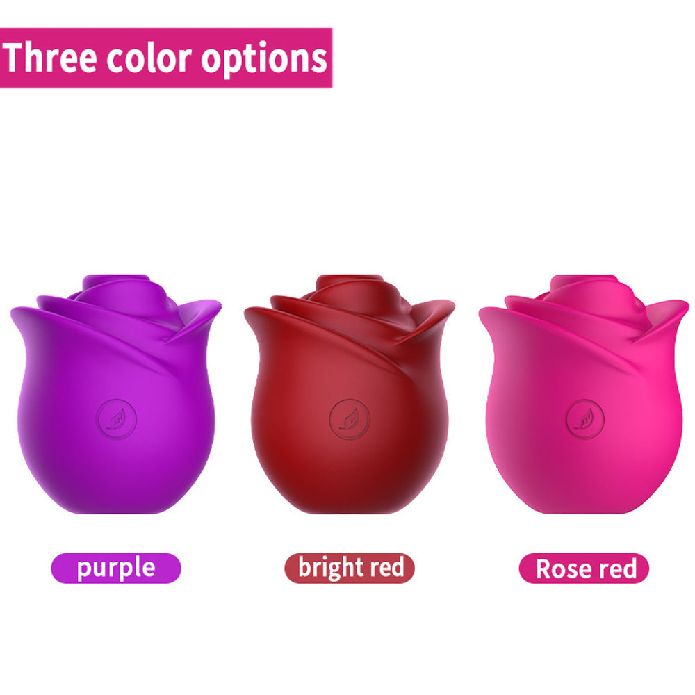 Sucking Rose Vibrator Female Massage Rose Petal Sex Toy