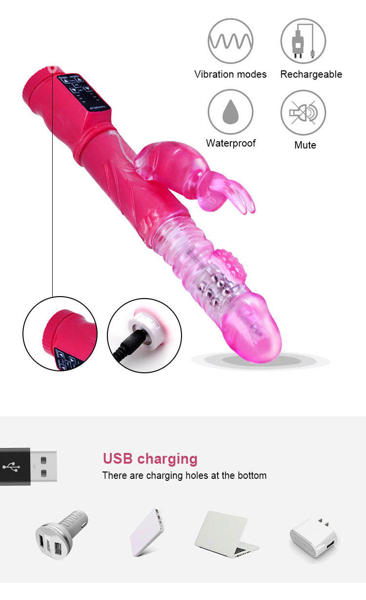 Rabbit Vibrators and Rotating Telescopic Dildo | Shake Dildo-6