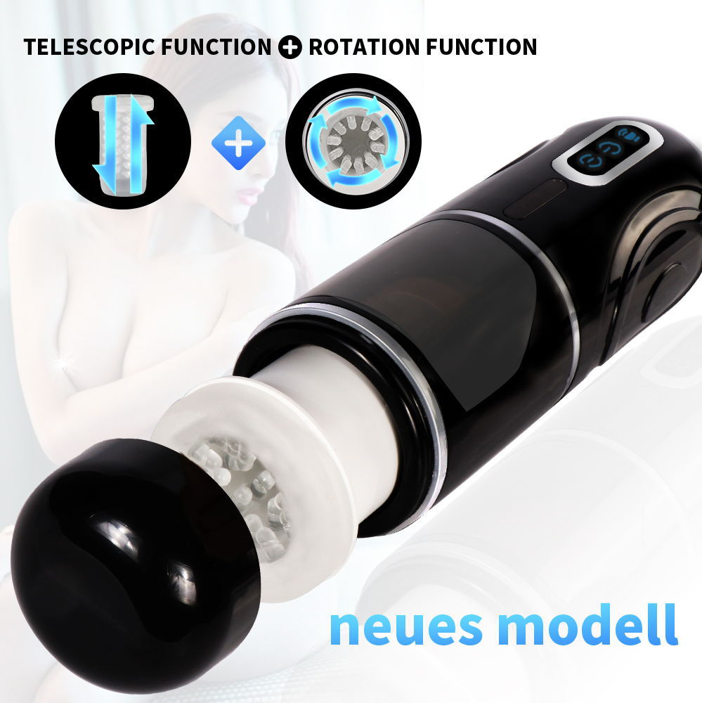 Showeggs 7 Thrusting & Rotation Male Masturbator with Suction Cup for Sturdy Solo Play