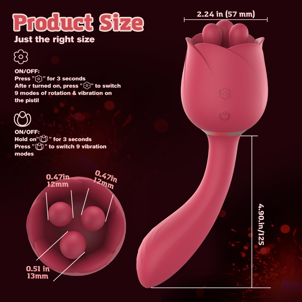 Rose 5th generation double-headed multi-purpose vibration retractable egg masturbation device