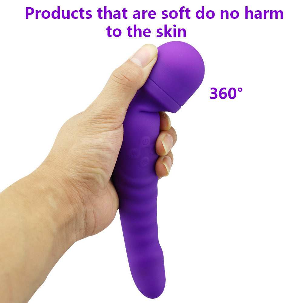 Magnetic Magic Wand Rechargeable  Silicone Vibrating Dildos