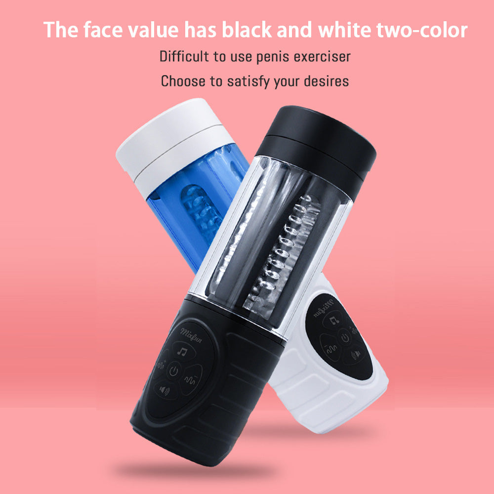 7 Sucking & Vibrating Masturbation Cup with Vibrating Suction-8