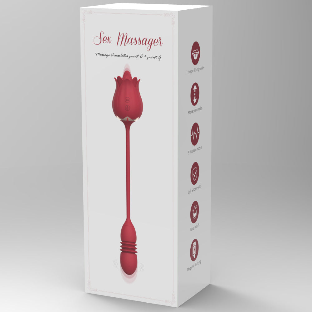 Rose Vibration Tongue Vibrator Egg Vibrator Thrusting Vibrators
