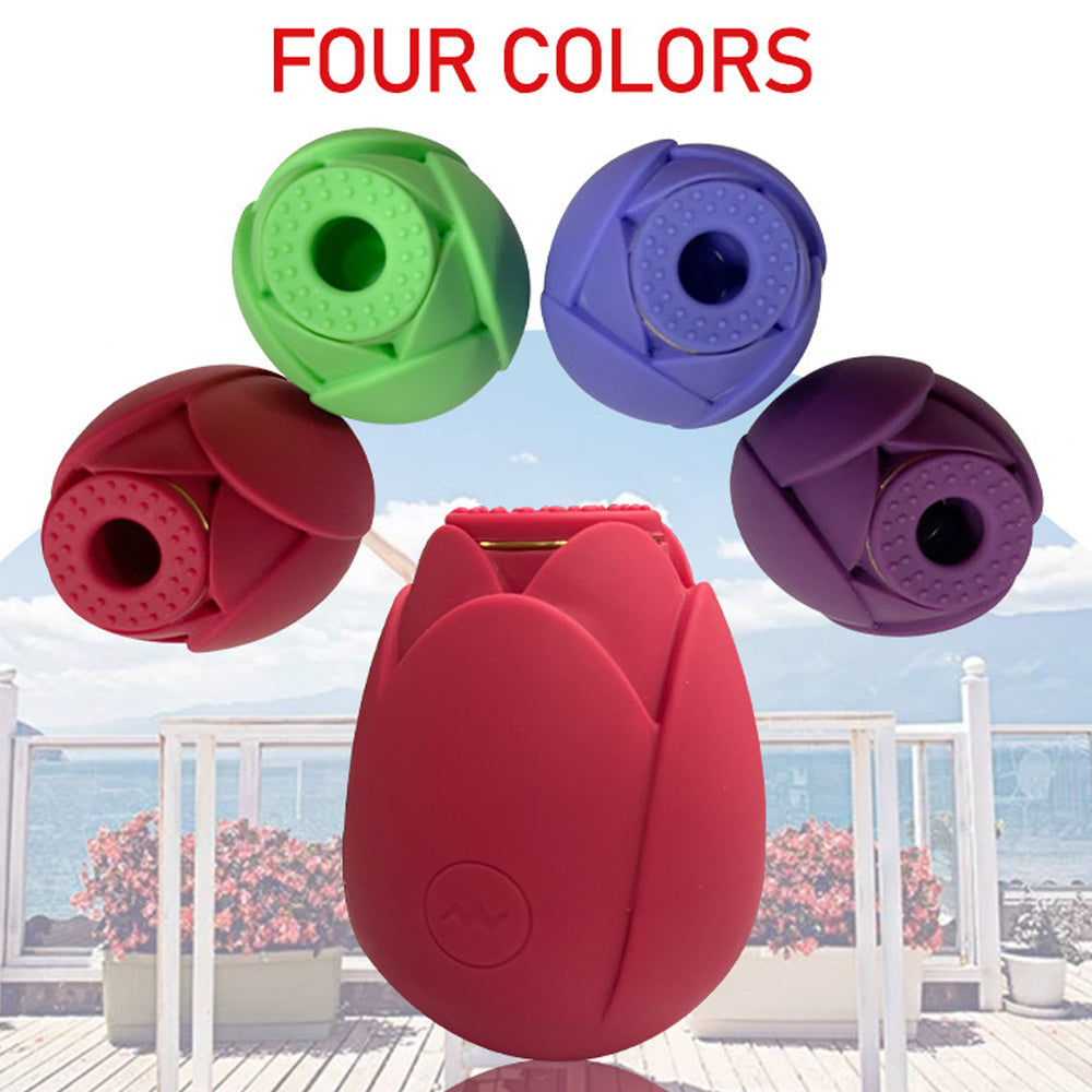 Rose Vibrator 10 Gears Sucking Waterproof Magnetic Charging