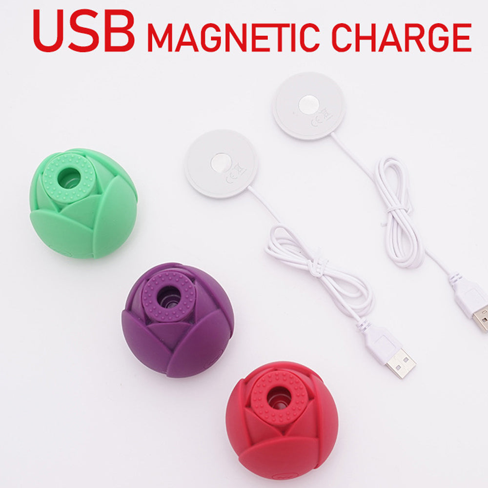 Rose Vibrator 10 Gears Sucking Waterproof Magnetic Charging