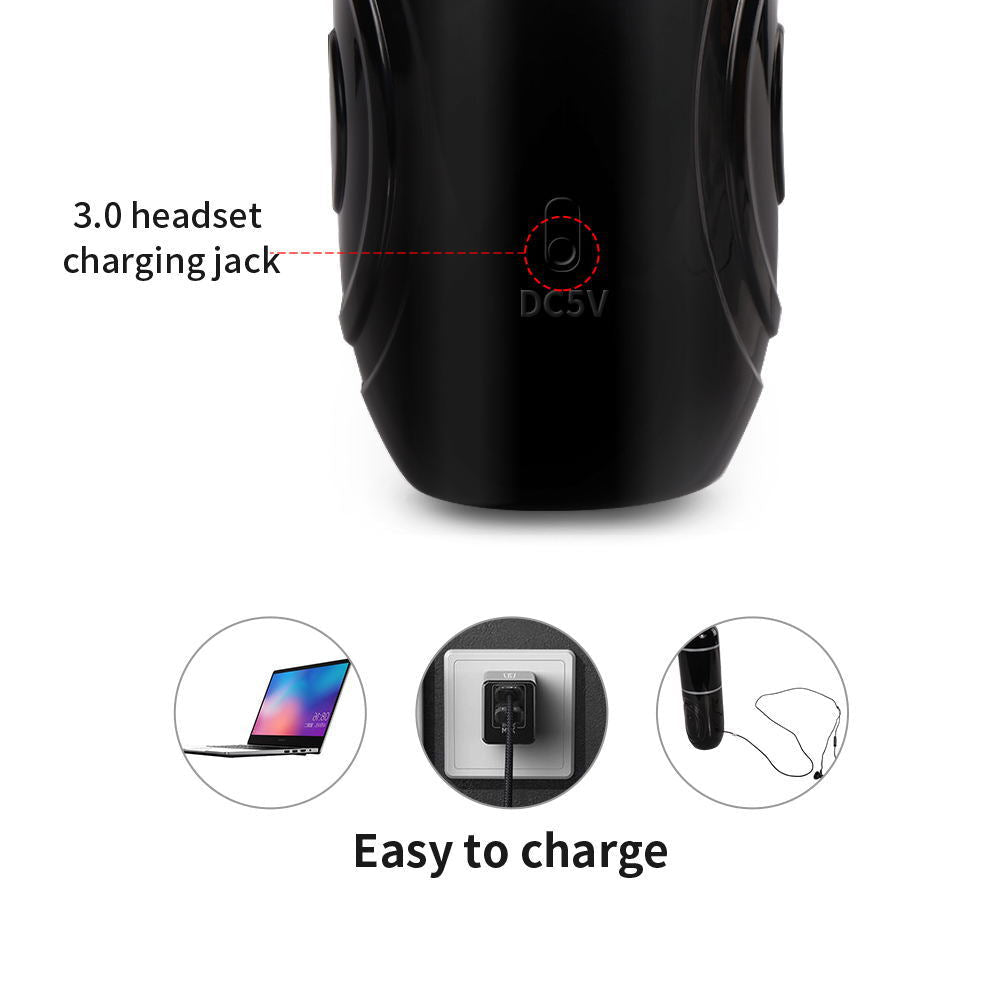 Showeggs 7 Thrusting & Rotation Male Masturbator with Suction Cup for Sturdy Solo Play