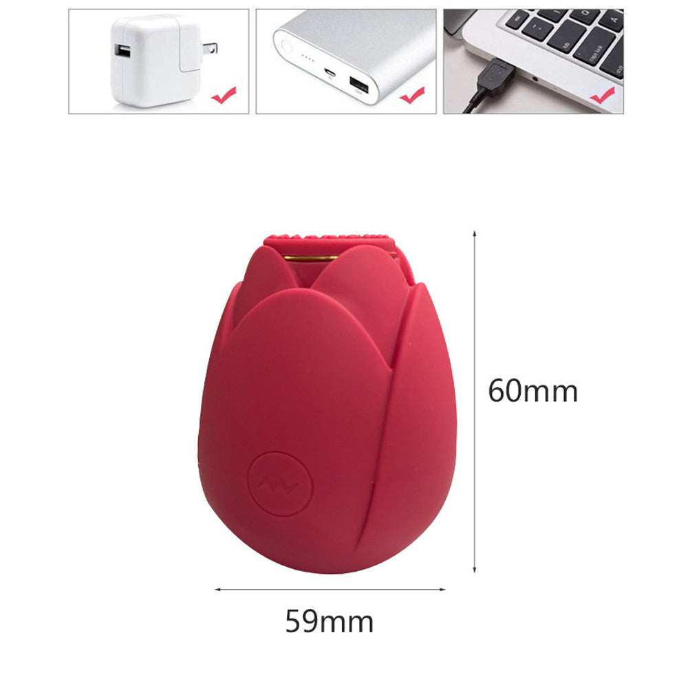 Rose Vibrator 10 Gears Sucking Waterproof Magnetic Charging