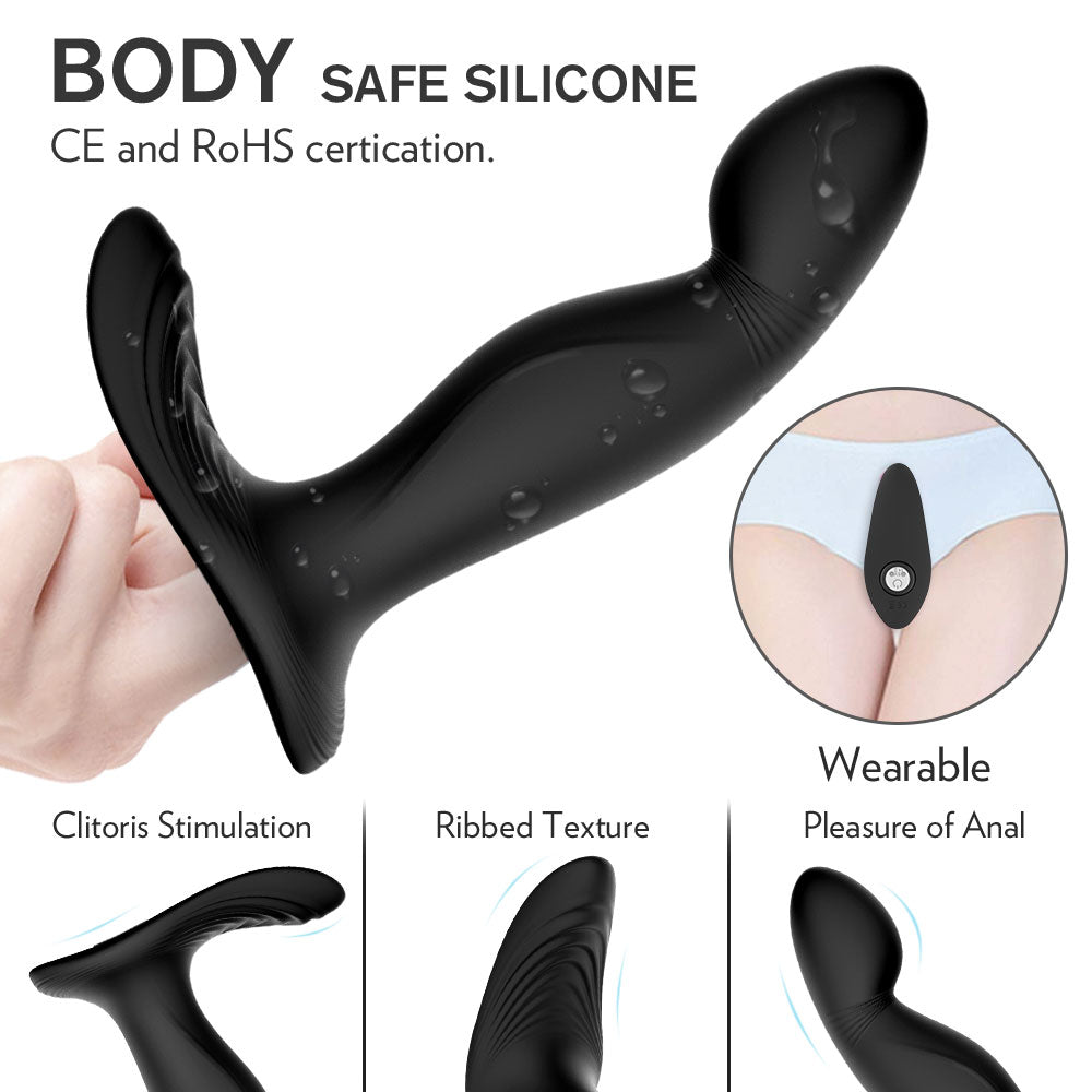 Prostate Massage Wireless Remote Control Vibrating Anal Plug