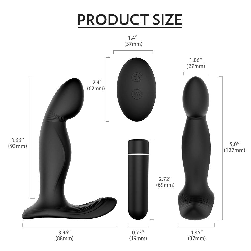 Prostate Massage Wireless Remote Control Vibrating Anal Plug
