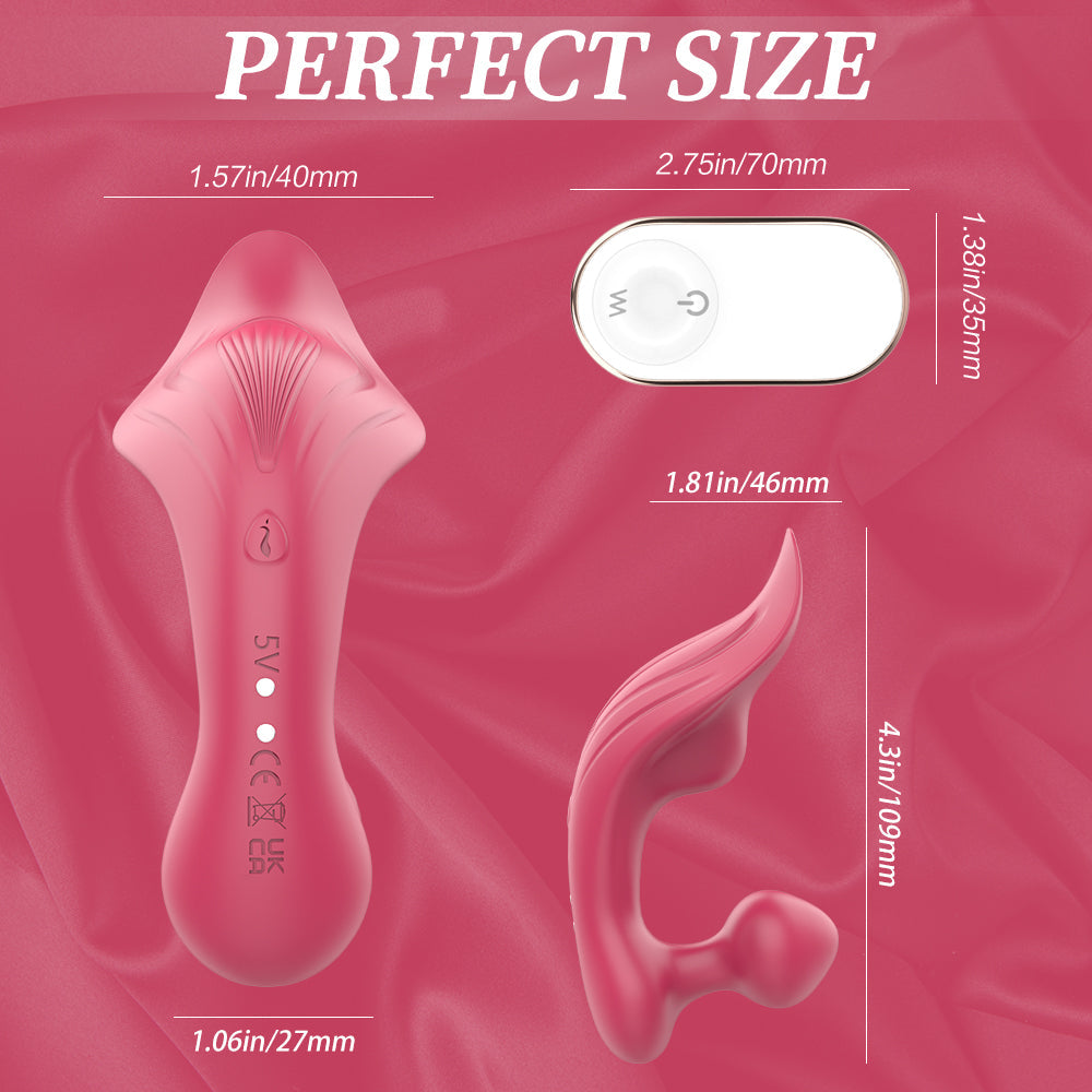 9 Band Couples Vibrator - Rechargeable Red Rose Vibrate Sex Toys