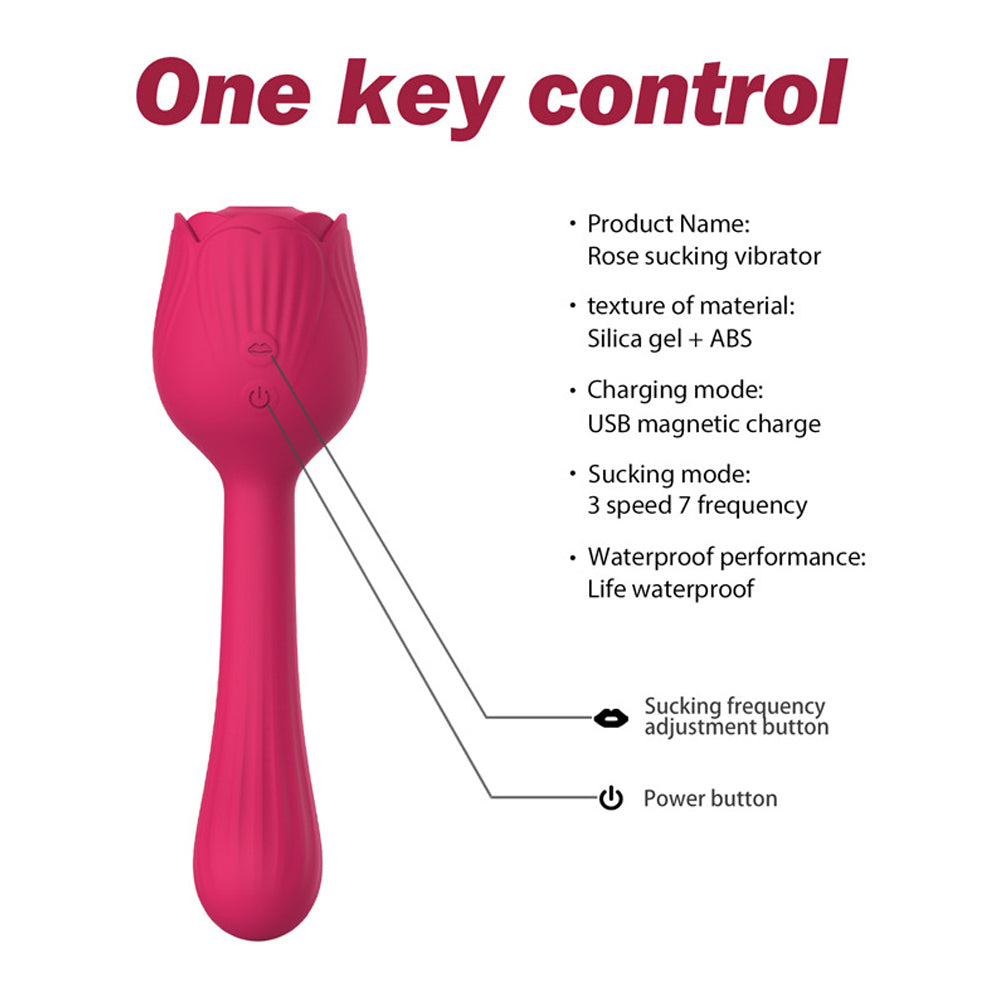 Rose Vibrator Female Masturbator Sucking Nipple Vibrator