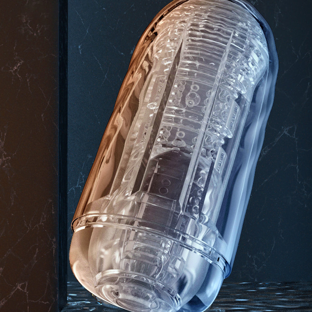 Transparent Automatic Male Masturbator Remote Control Air Sucking-4