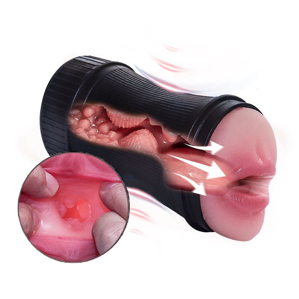 Double Head Blowjob Simulator - Vacuum Silicone Best Pocket Pussies-2