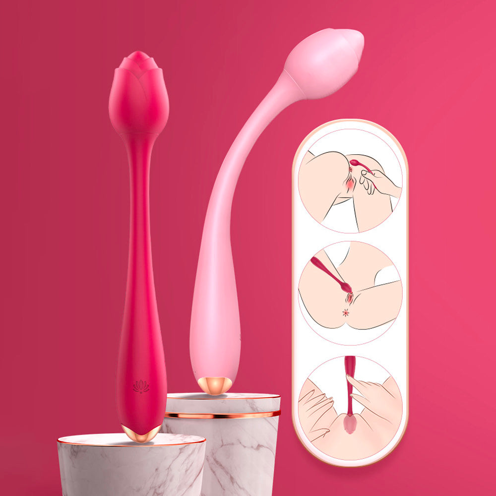 G-spot Rose Clitoral Stimulator Dildos Multifunctional Vibrator Female Rose Sex Toy