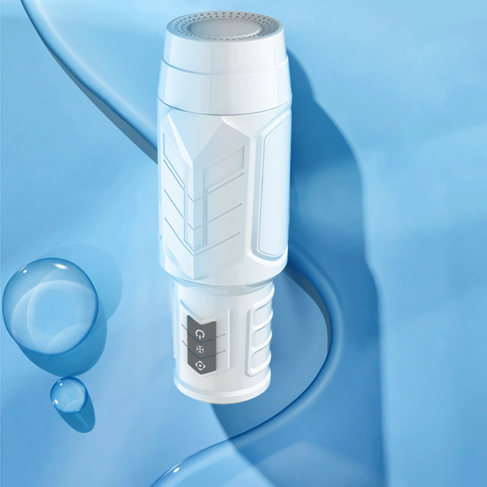 Portable Masturbation Cup Telescopic Vibration Sound Blow Job Simulator