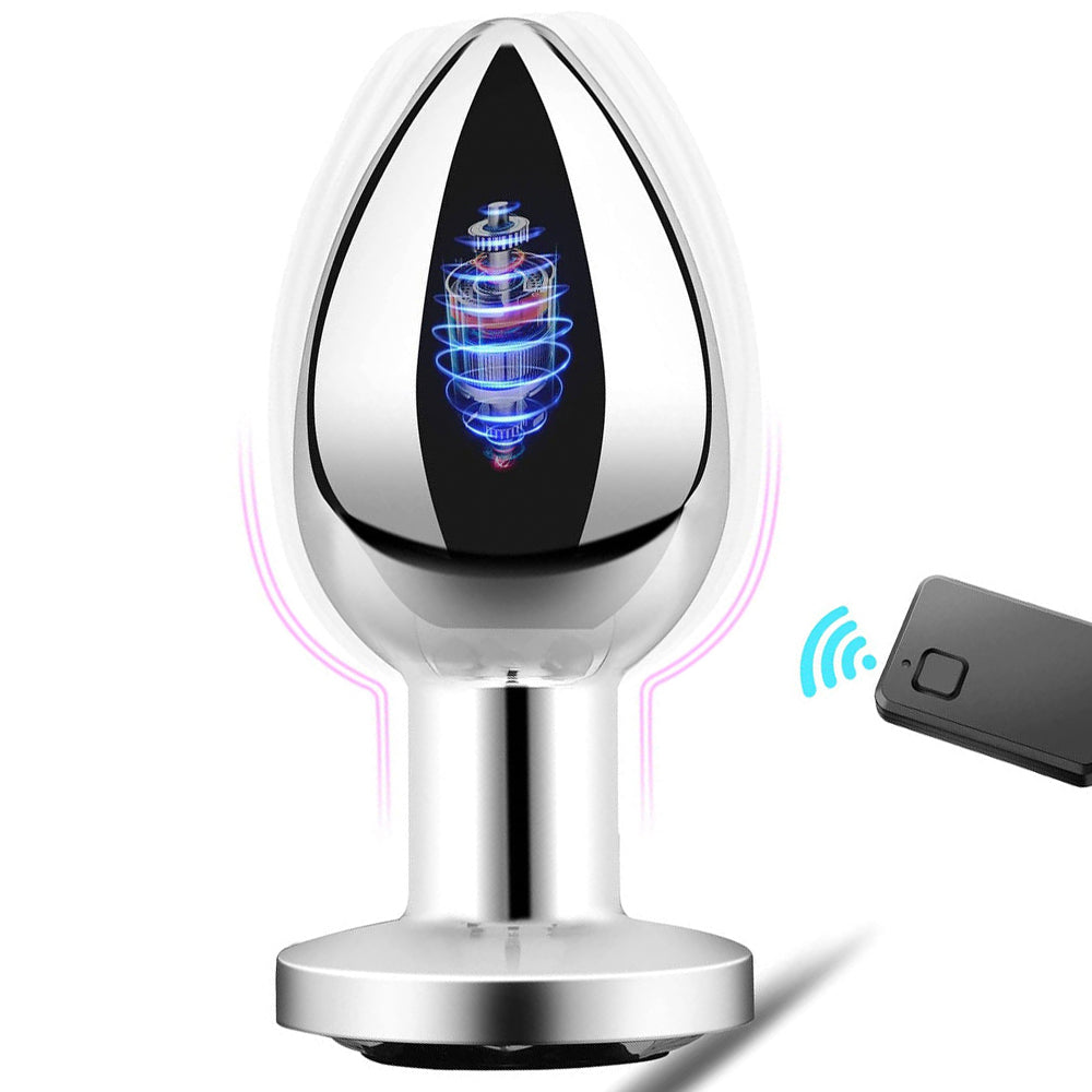 Remote Control Metal 10 Frequency Vibration Anal Plug