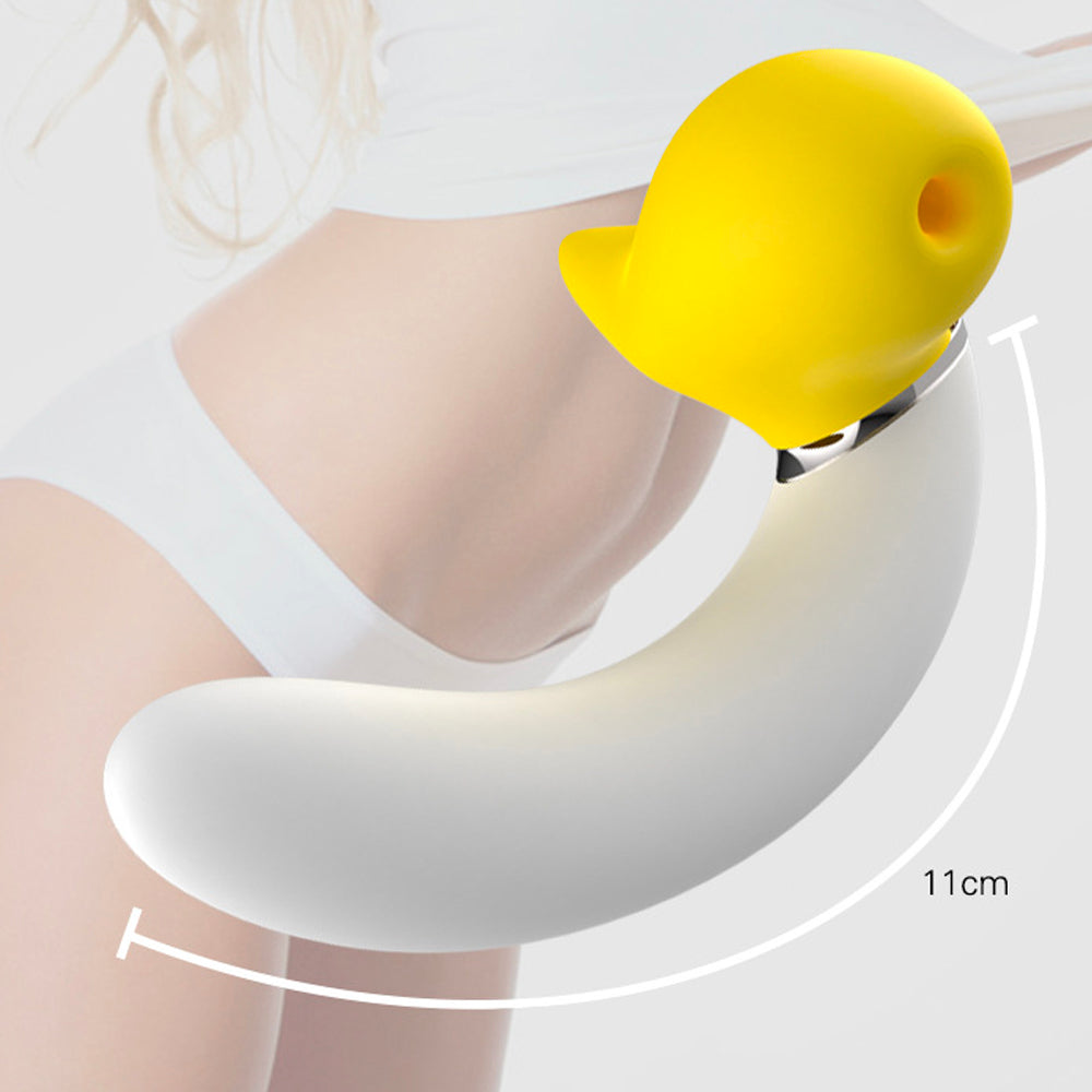 Banana Vibrating Dildos Spin G-spot Suck Telescoping Dildo-4