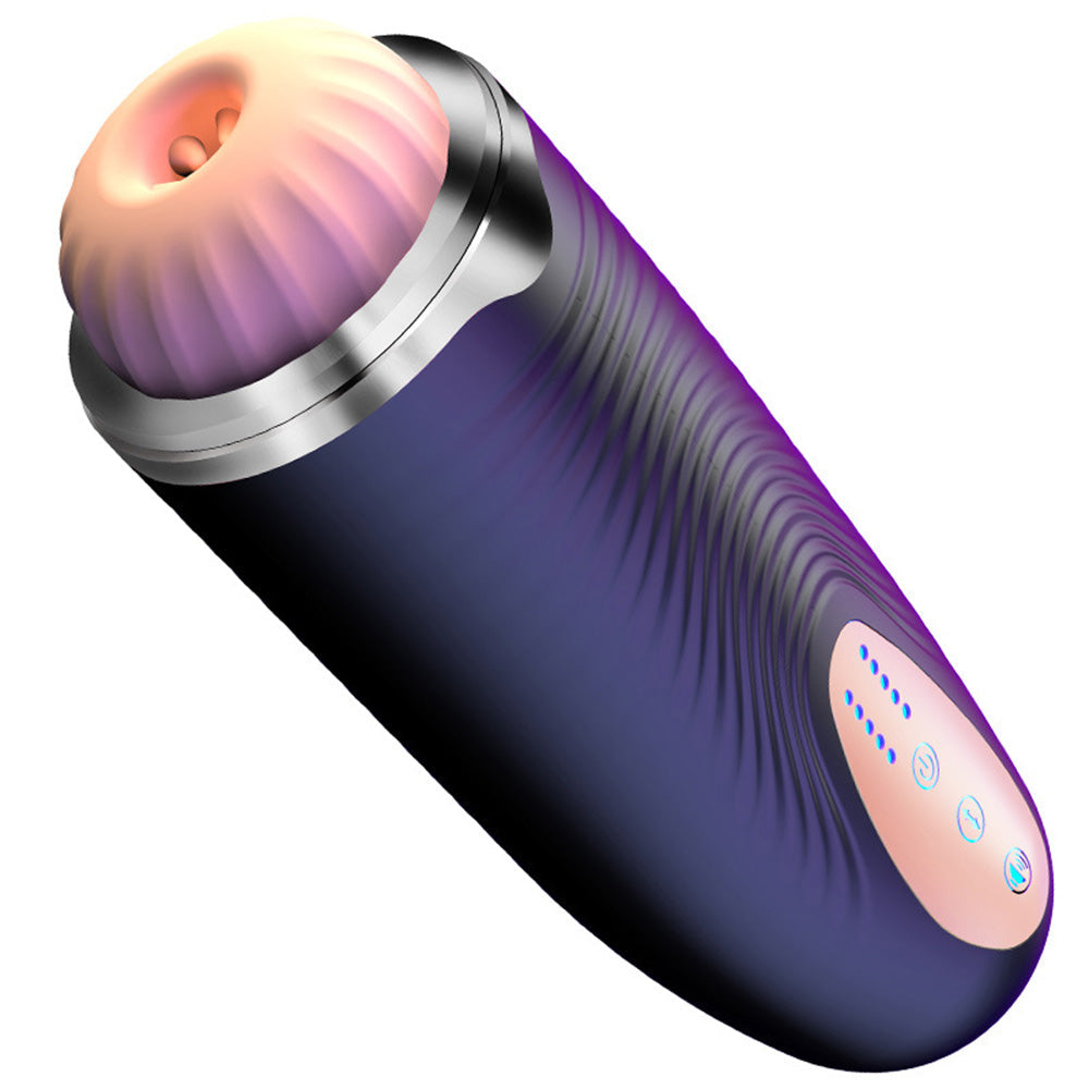 PowerWave Ⅲ 10 Vibration Sucking Modes Professional Male Masturbator with Textured Sleeve