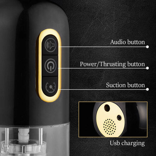 Alex Labial Entrence-10 Thrusting Rotating 10 Sucking Automatic Male Sex Toys