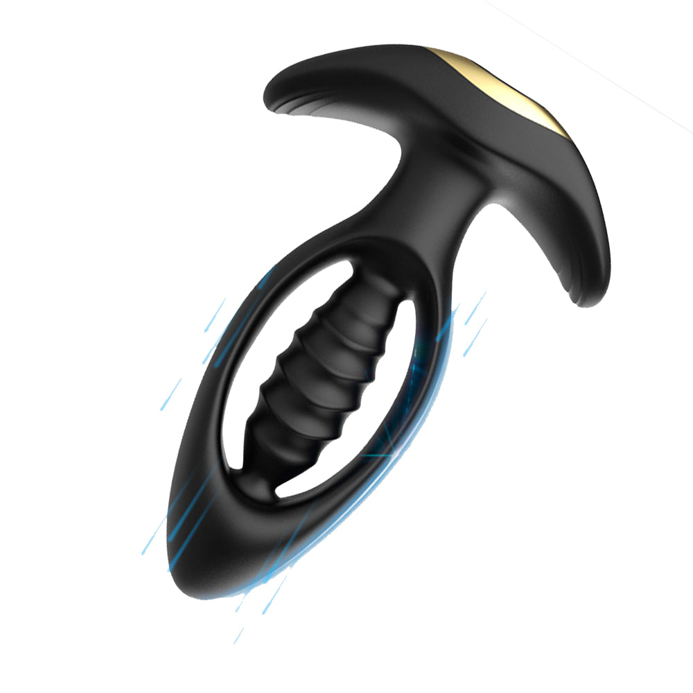 Electric Thrusting Butt Plug Remote Control Silicone Prostate Dildo-1