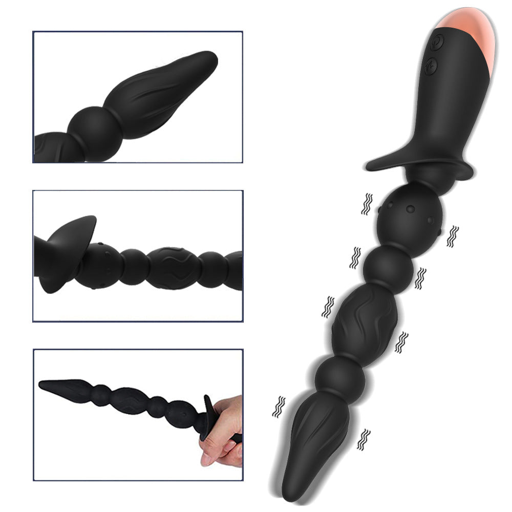 Strong Shock Lianzhu Silicone Pull Bead Back Court Anal Plug