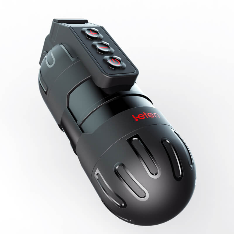 Leten 10 Vibrating male masturbator 2 in 1 APP Control Strong Shock Clip Suction Pussy Pockets