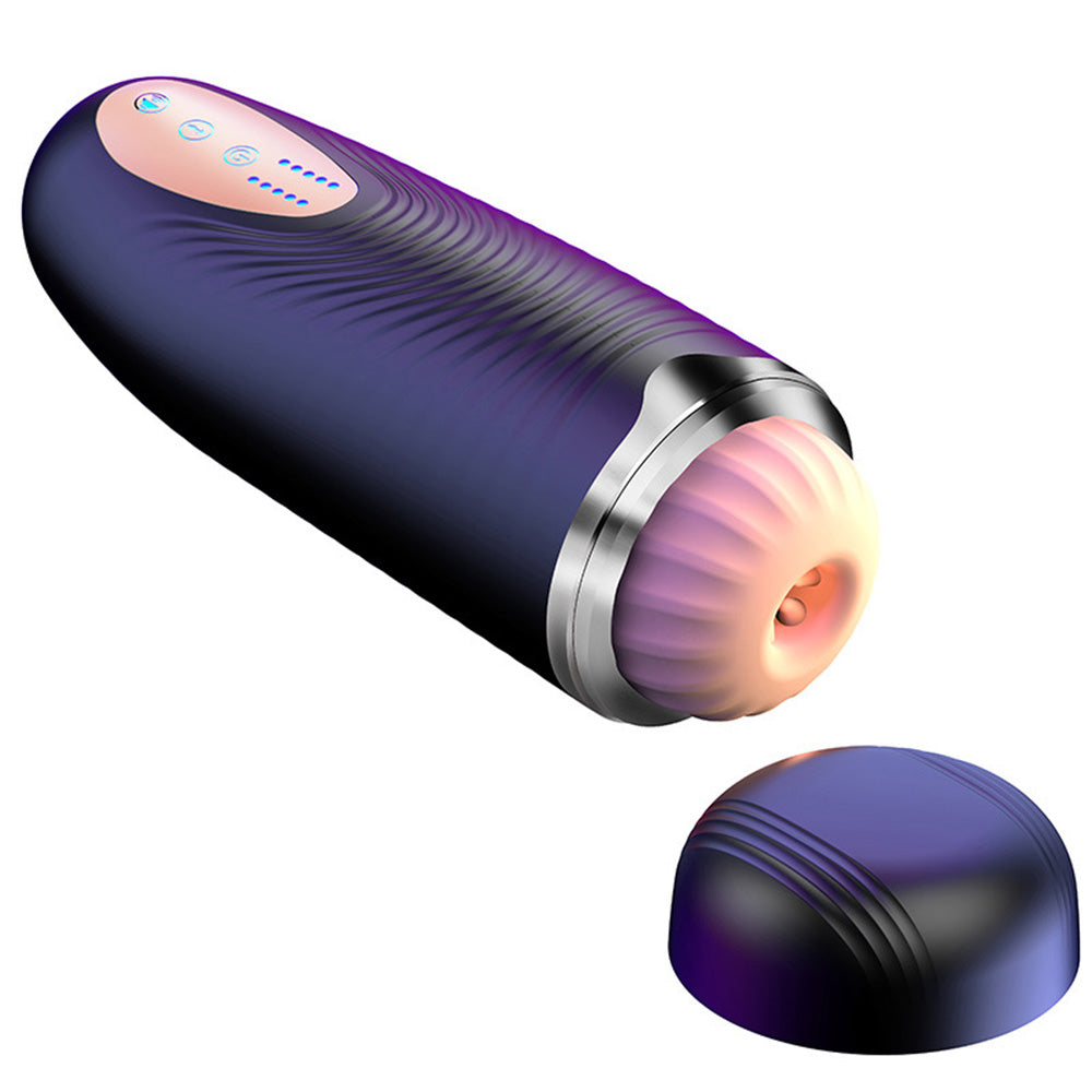 PowerWave Ⅲ 10 Vibration Sucking Modes Professional Male Masturbator with Textured Sleeve