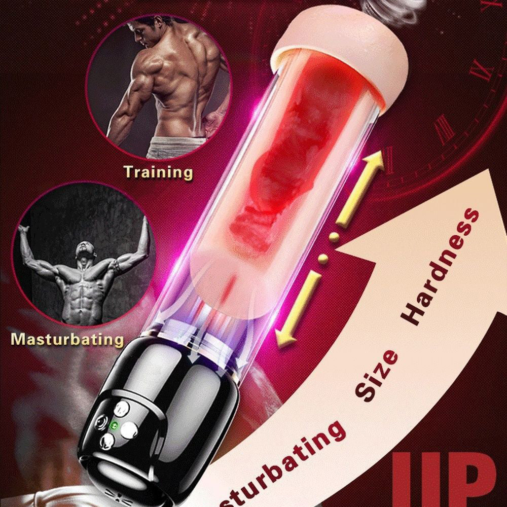 Strong Sucking Masturbation Cup, with Water Flow Bubble Sucking-4