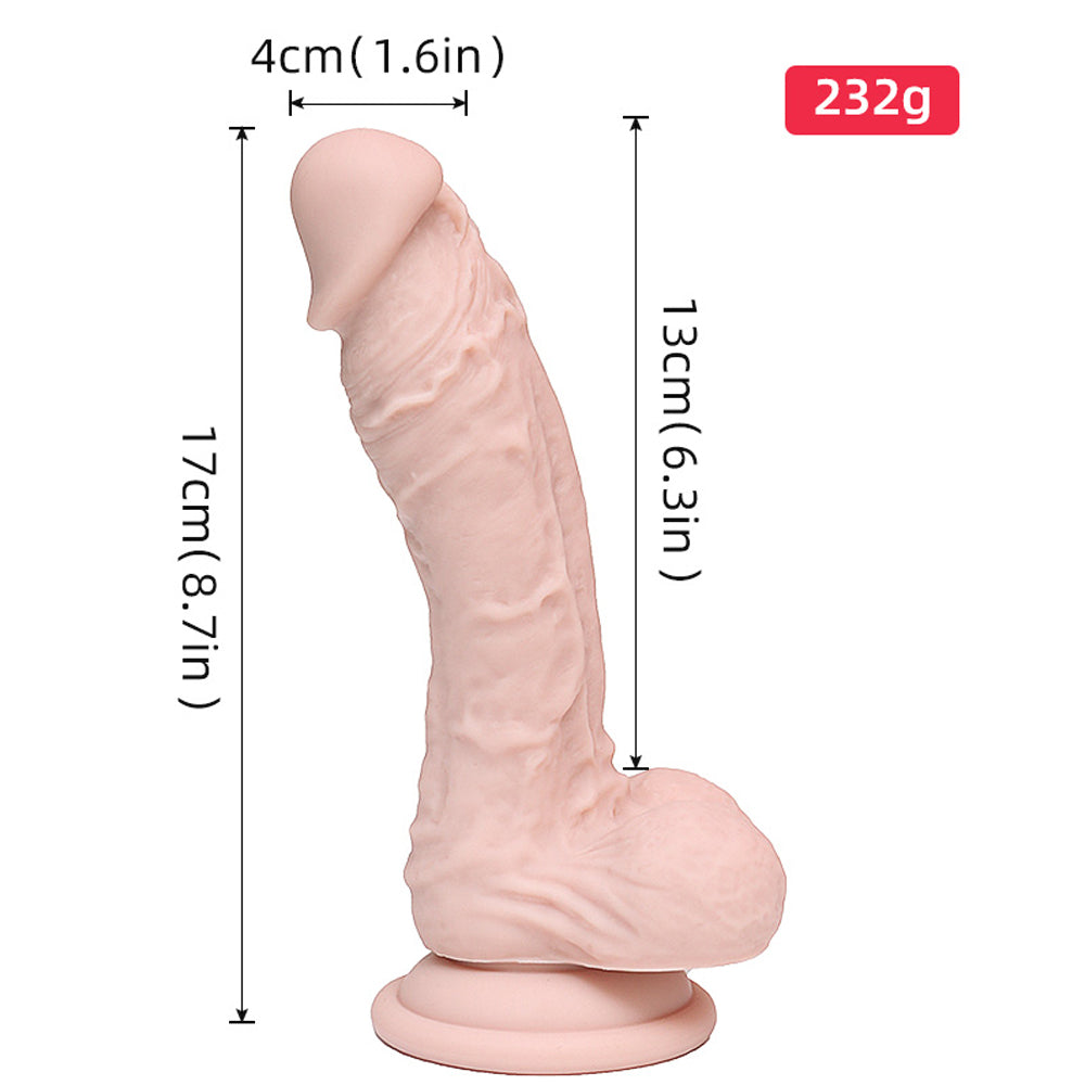 Real Realistic Texture Allovers Dildo - Thickening Suction Thick Dildo