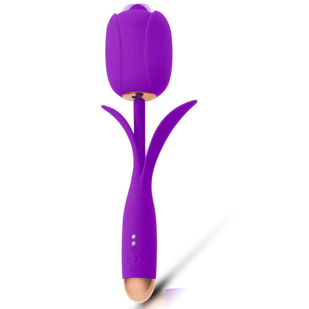 8 Frequency Vibration + 5 Frequency Tongue Licking Masturbator