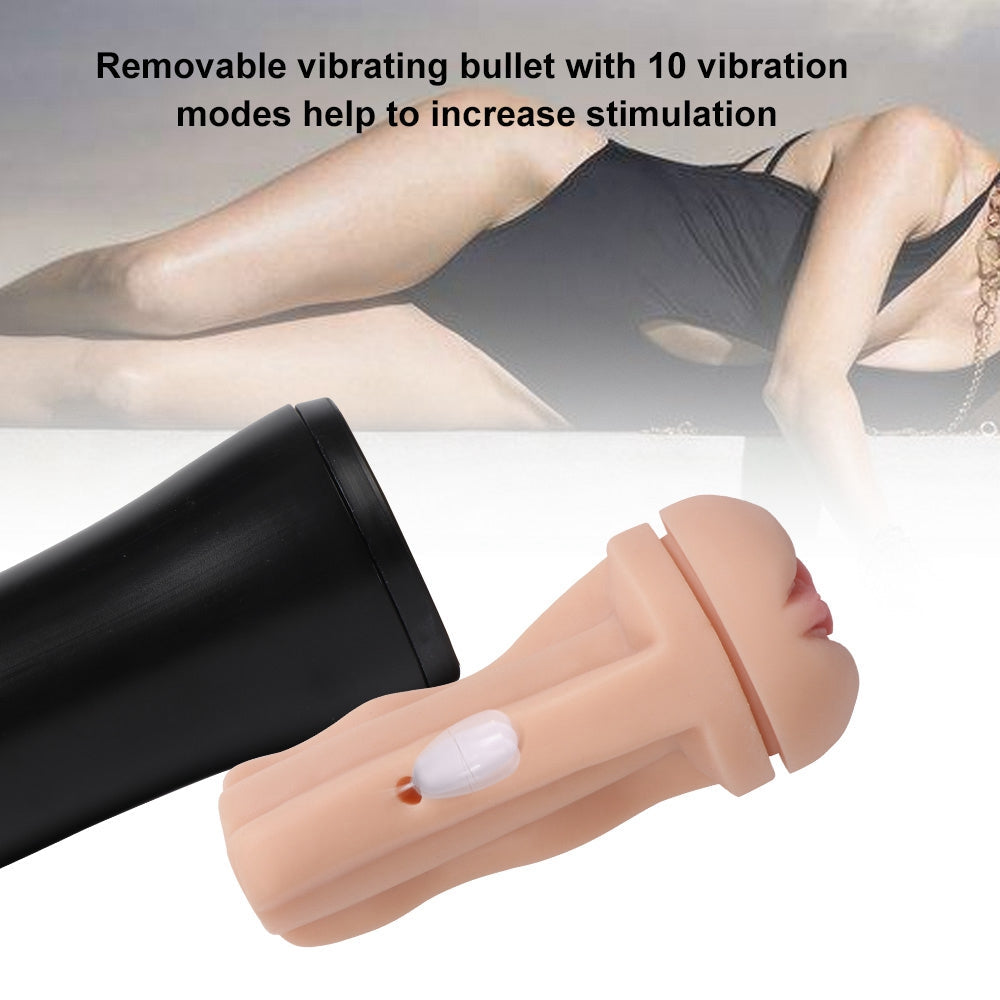 Electric ten-frequency vibrating masturbator