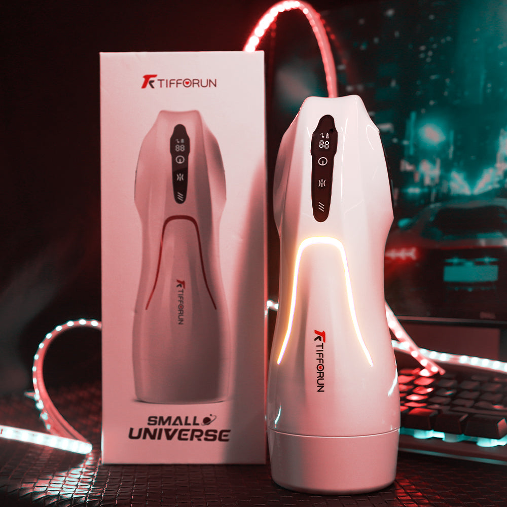 Tifforun Spaceship Full Automatic Men Sex Toys with 9 Vibration Sucking Heating Voice Function