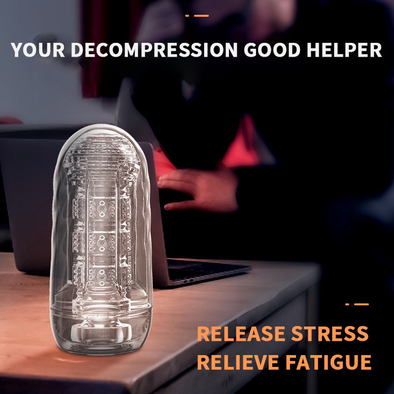 Transparent Automatic Male Masturbator Remote Control Air Sucking-5