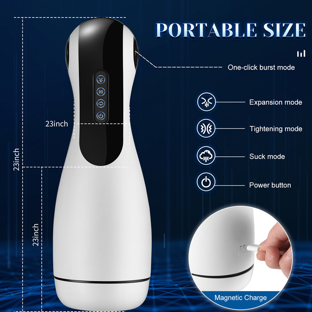 10 Frequency Automatic Male Masturbator Soft Elastic Sex Toys-3