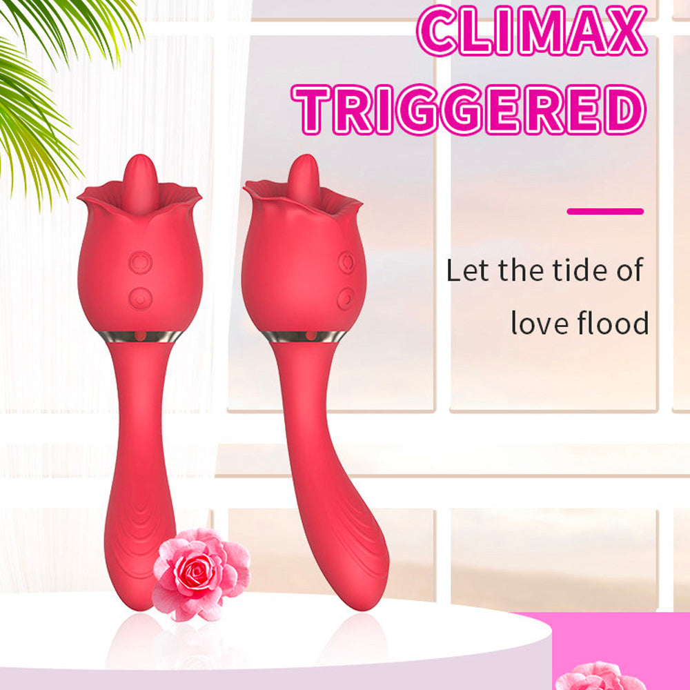 Rose Tongue Licking Vibrating Masturbator