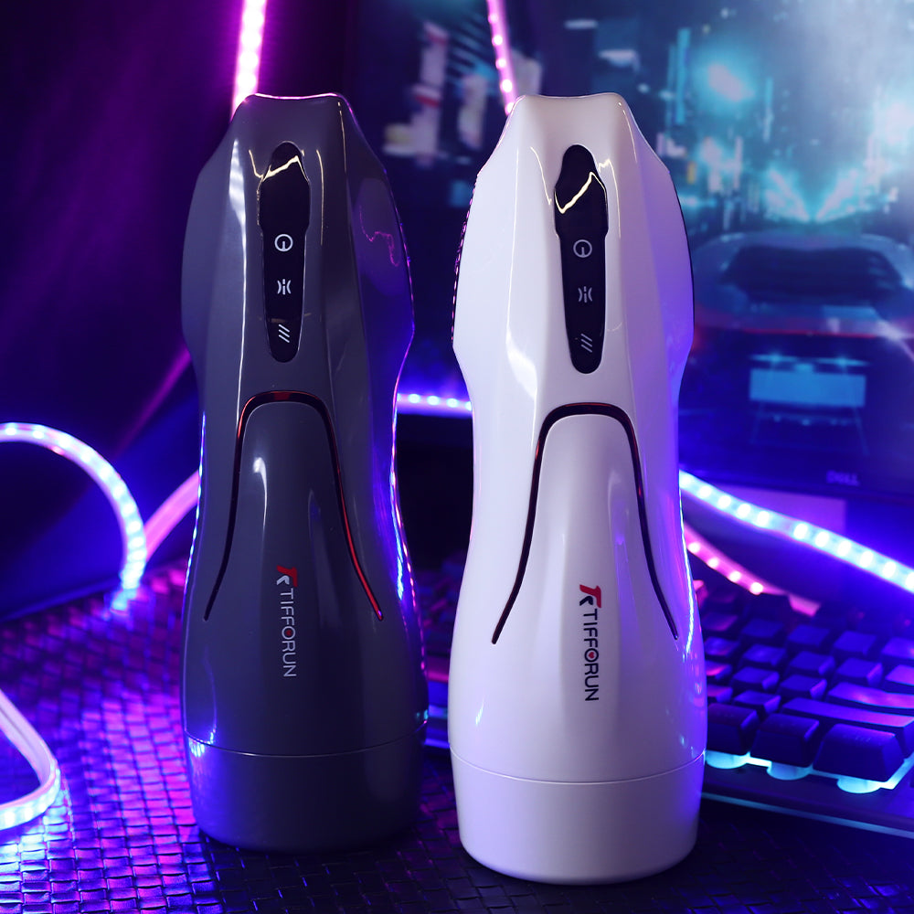 Tifforun Spaceship Full Automatic Men Sex Toys with 9 Vibration Sucking Heating Voice Function