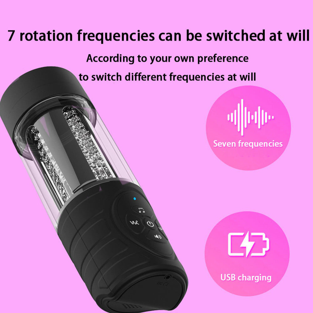 7 Sucking & Vibrating Masturbation Cup with Vibrating Suction-4