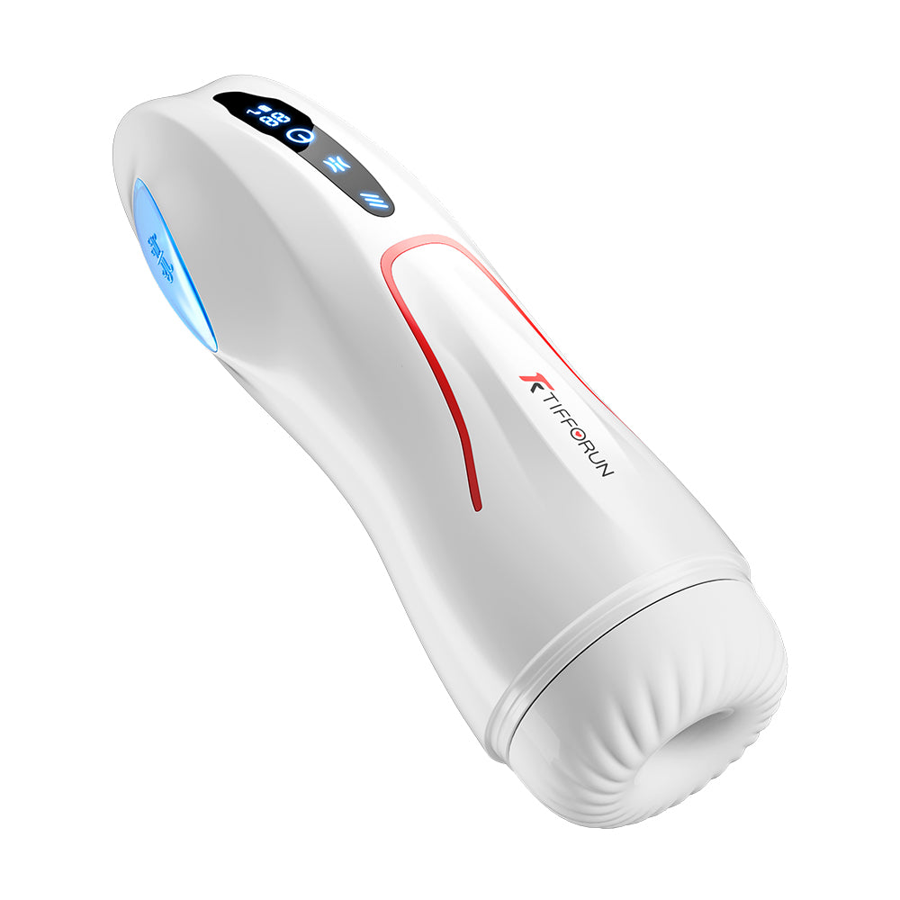 Tifforun Spaceship Full Automatic Men Sex Toys with 9 Vibration Sucking Heating Voice Function