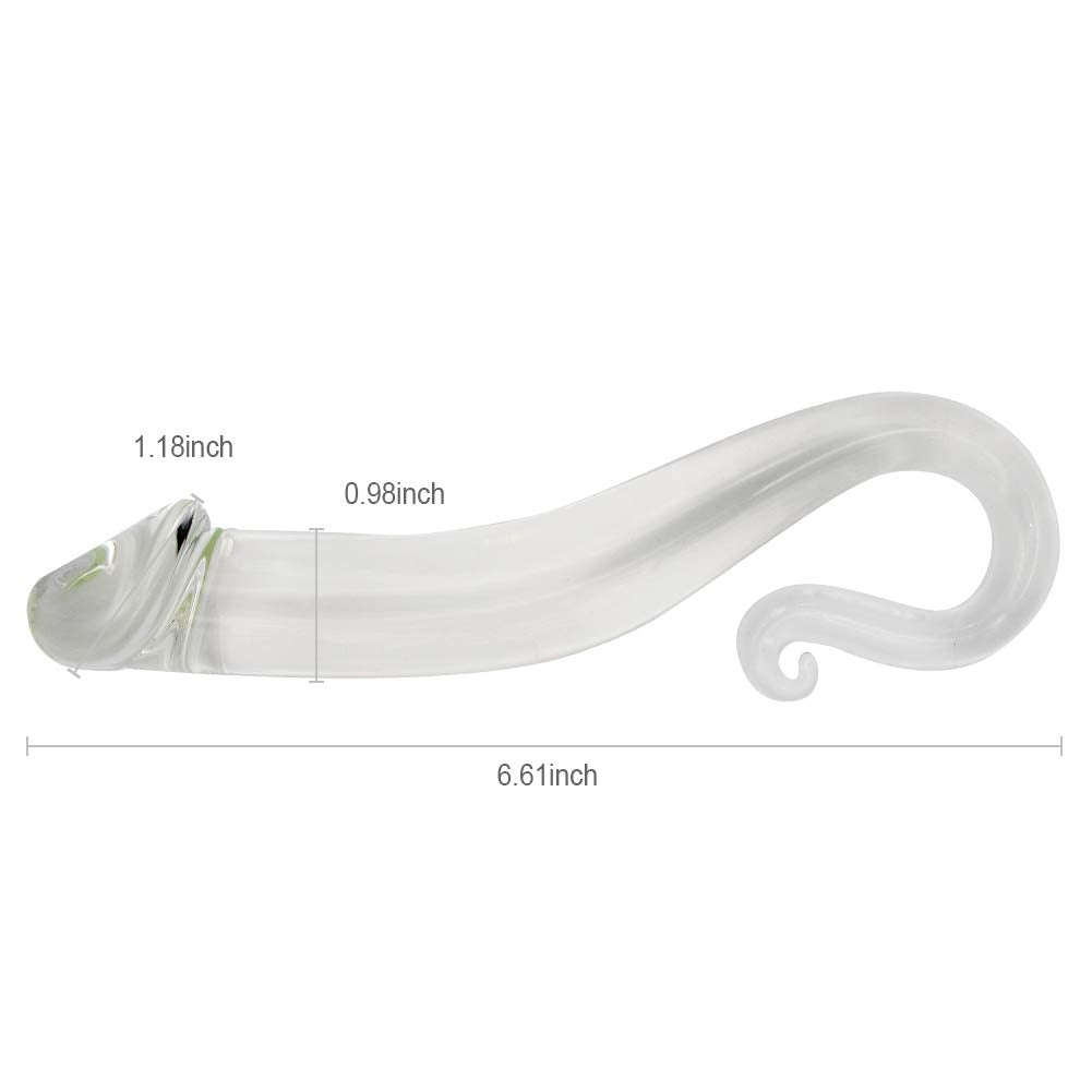Glass Dildo G-spot Stimulate Crystal Massager